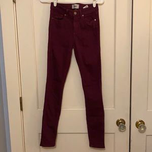 Purple Paige skinny jeans